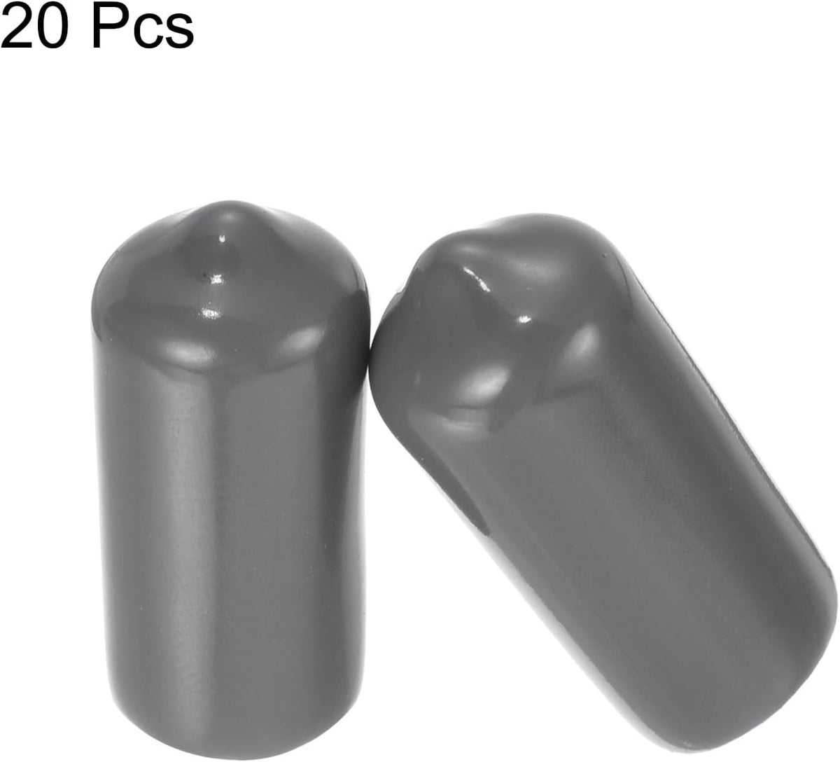 uxcell 20pcs Rubber End Caps 10mm(3/8") ID Vinyl PVC Round Tube Bolt Cap Cover Screw Thread