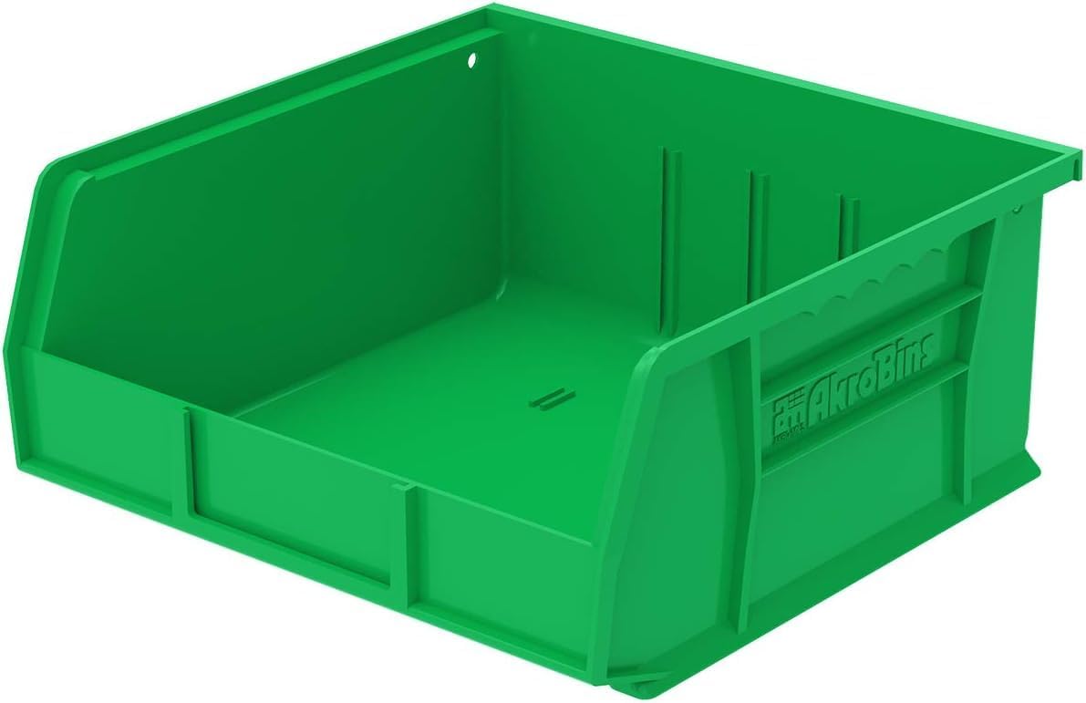 Akro-Mils 30235 AkroBins Plastic Storage Bins, Space-Saving Stackable Bins for Garage, Pantry