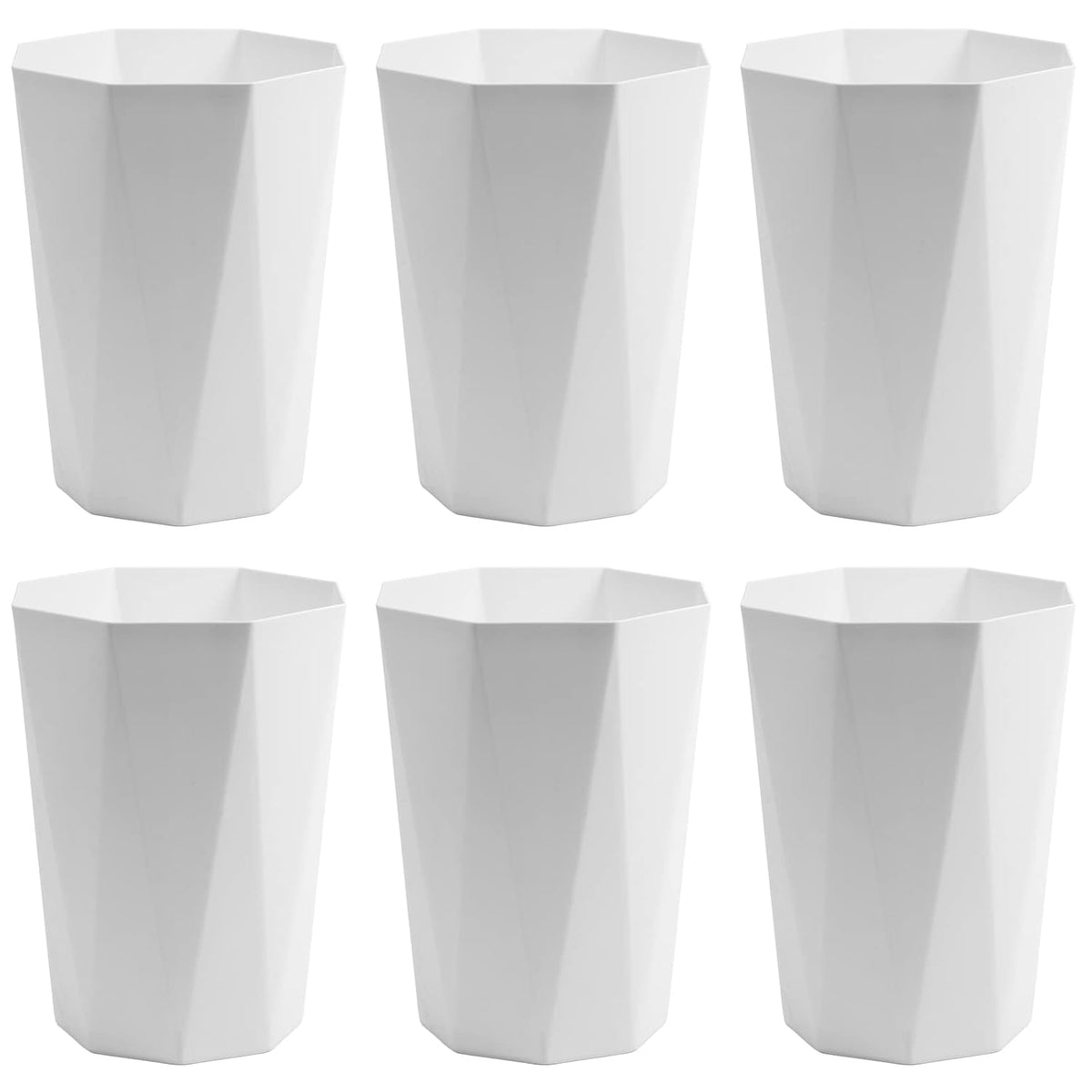 12L Trash Can Wastebasket Plastic Trash Bin Garbage Container Rubbish Can Paper Basket Office