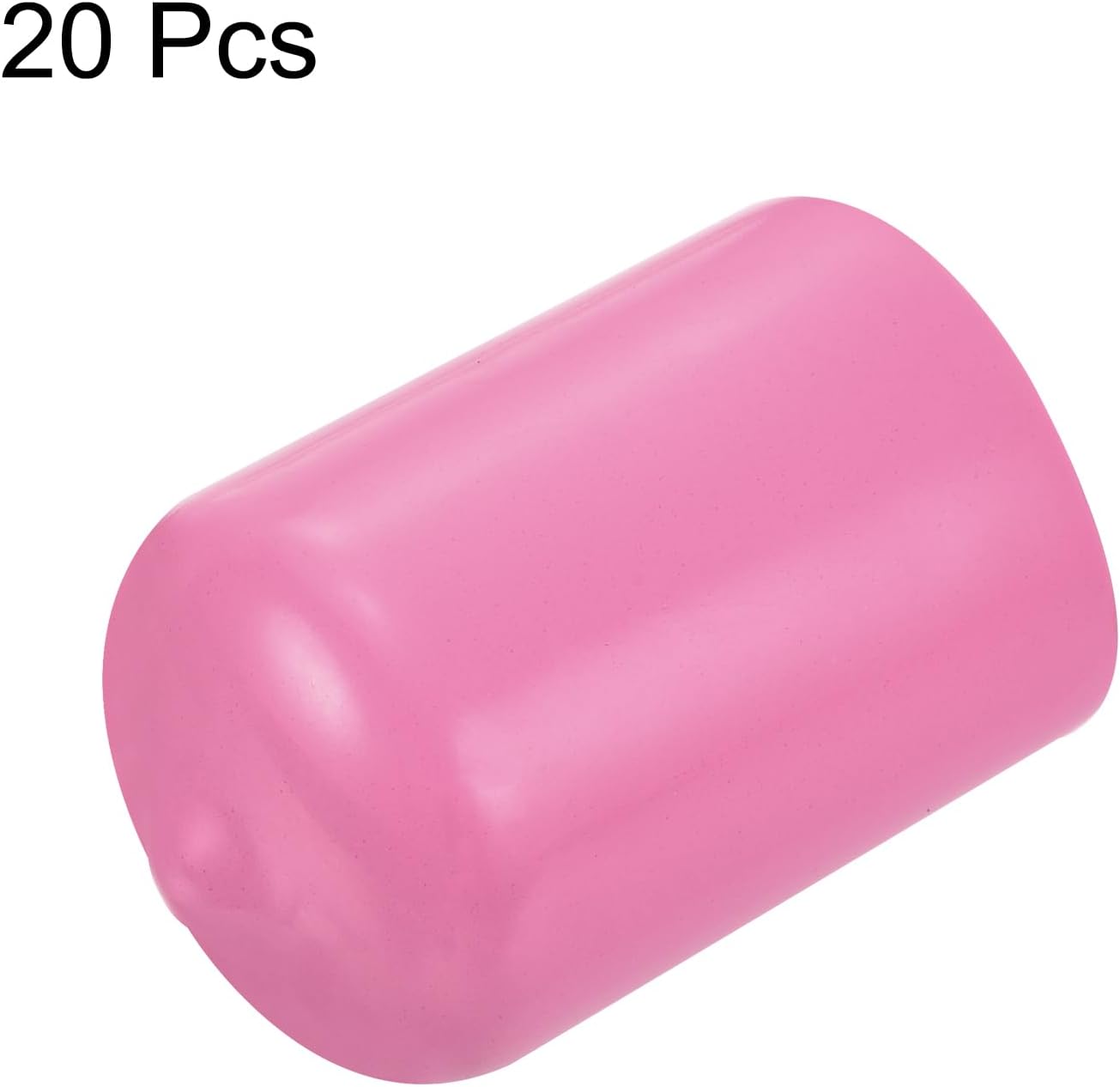 uxcell 20pcs Rubber End Caps 18mm ID Vinyl PVC Round Tube Bolt Cap Cover Screw Thread Protectors