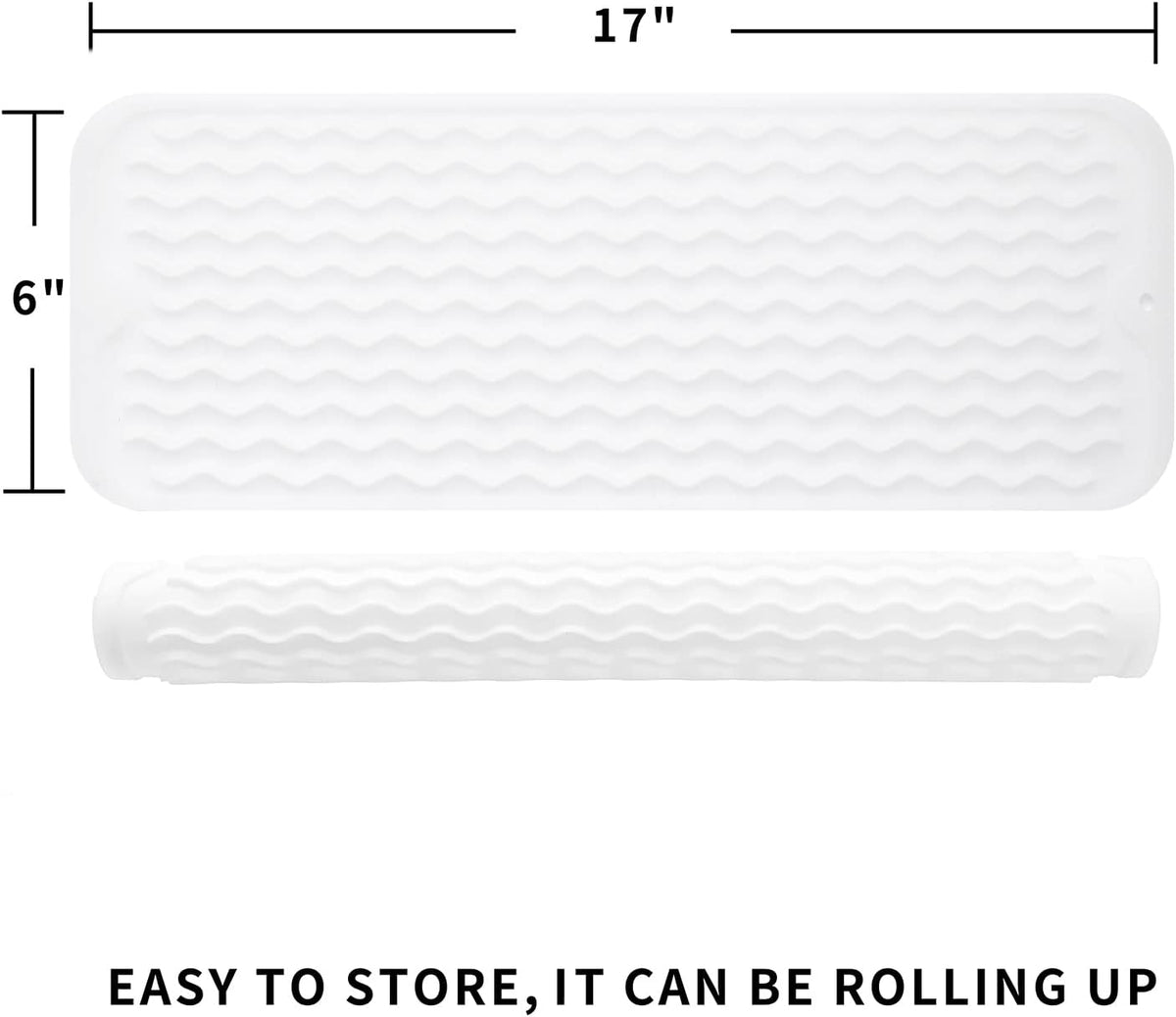 Silicone Dish Drying Mat for Multiple Usage,Easy clean,Eco-friendly,Heat-resistant Silicone Mat for