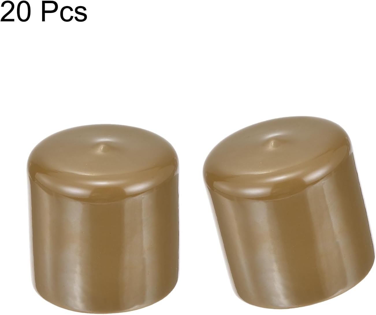 uxcell 20pcs Rubber End Caps 43mm ID Vinyl PVC Round Tube Bolt Cap Cover Screw Thread Protectors