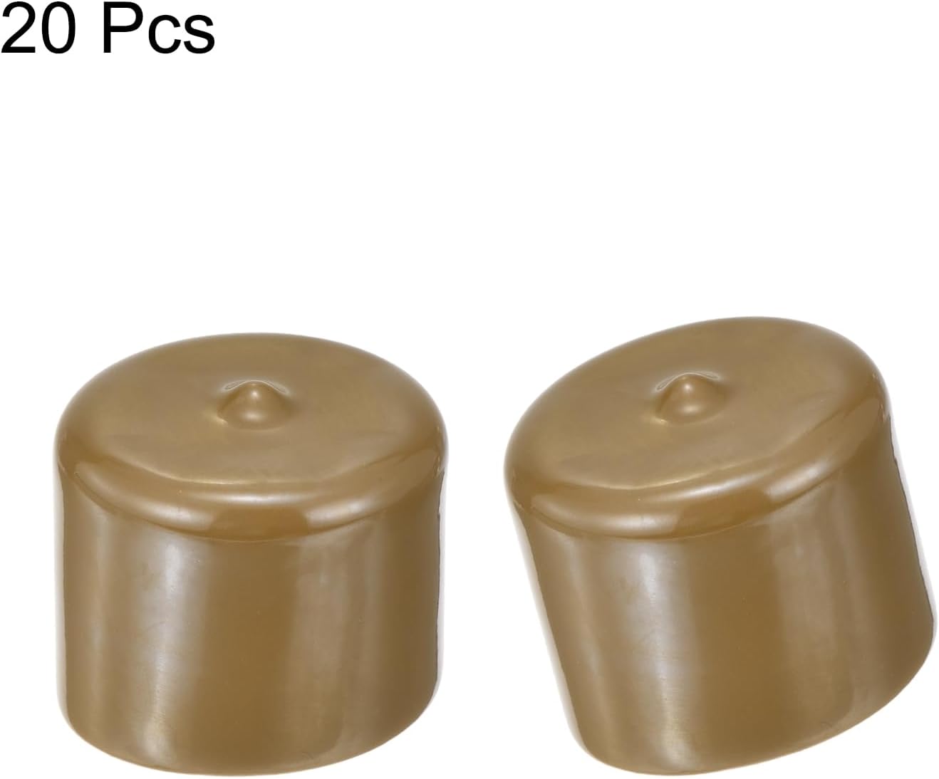 uxcell 20pcs Rubber End Caps 37mm ID Vinyl PVC Round Tube Bolt Cap Cover Screw Thread Protectors