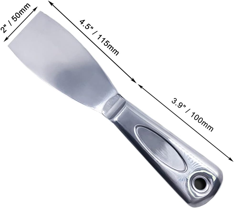 Flex All Stainless Steel Joint Knife Putty Scraper,2-Inch Professional Grade 420 stainless steel