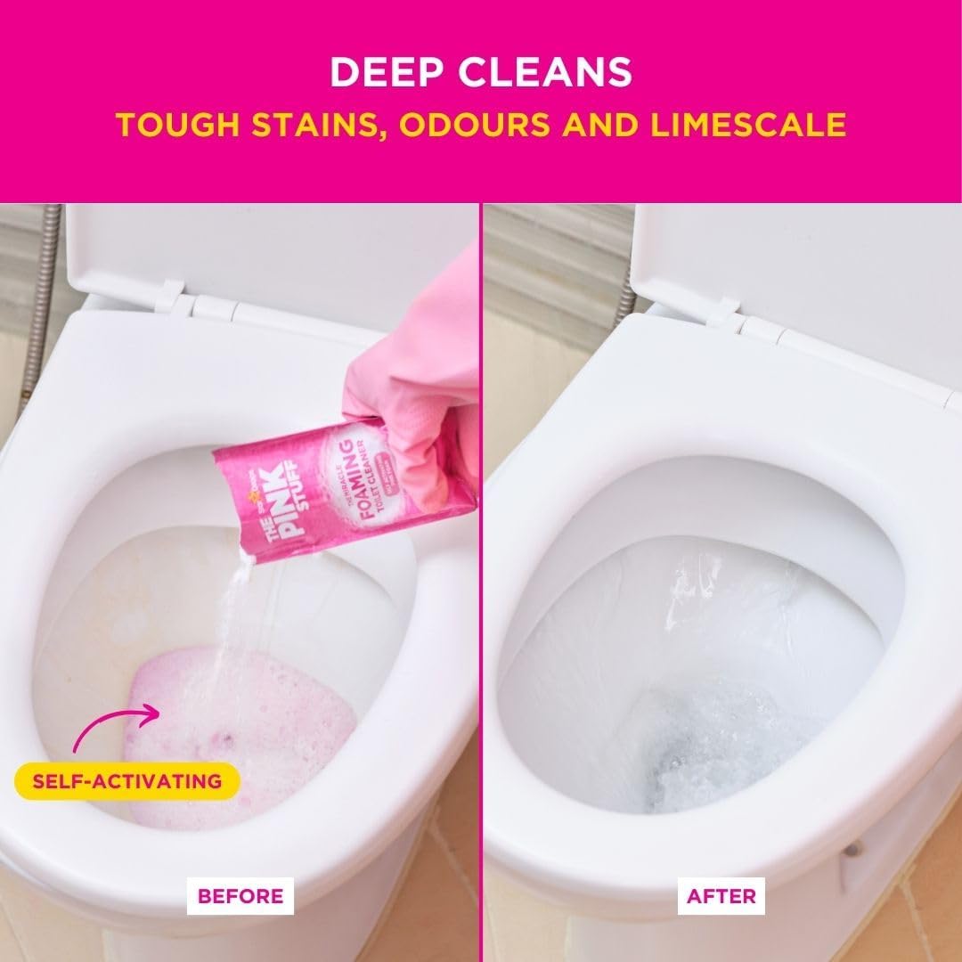 Stardrops - The Pink Stuff - The Miracle Power Foaming Toilet Cleaner - 2 Treatments - Self
