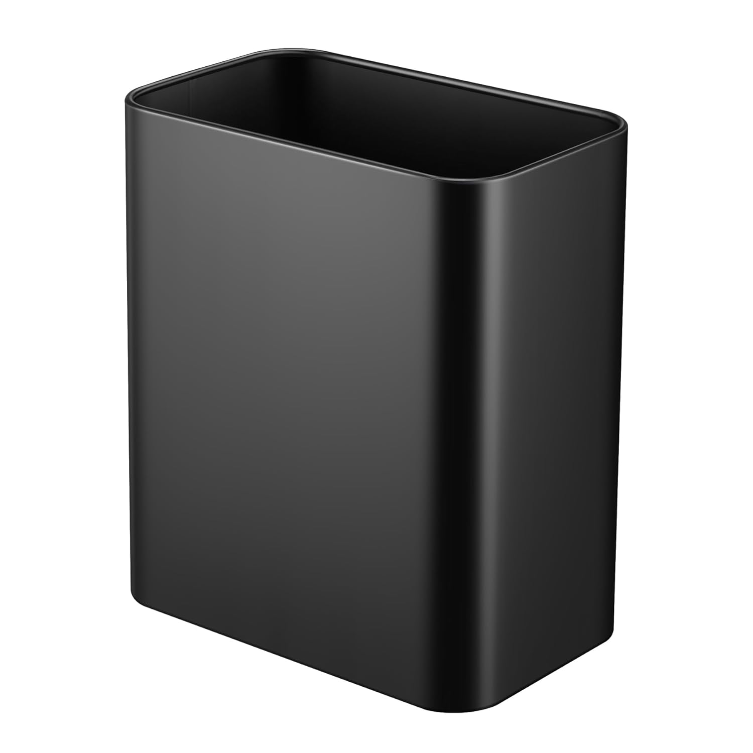 TIPGO Small Metal Trash Can, 2.1 Gallon Slim Trash Can for Bathroom, Wastebasket Garbage Bin for