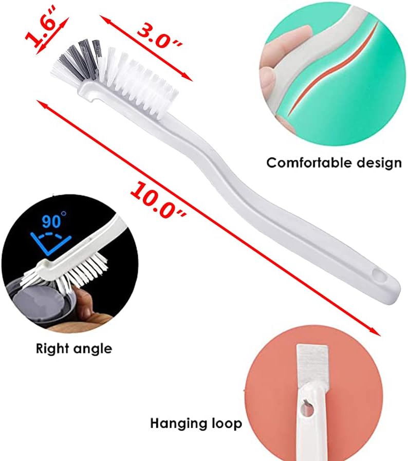 ELANE 10 Pcs Dish Scrub Brush Small Scrub Brushes for Cleaning,Kitchen Scrub Brush for