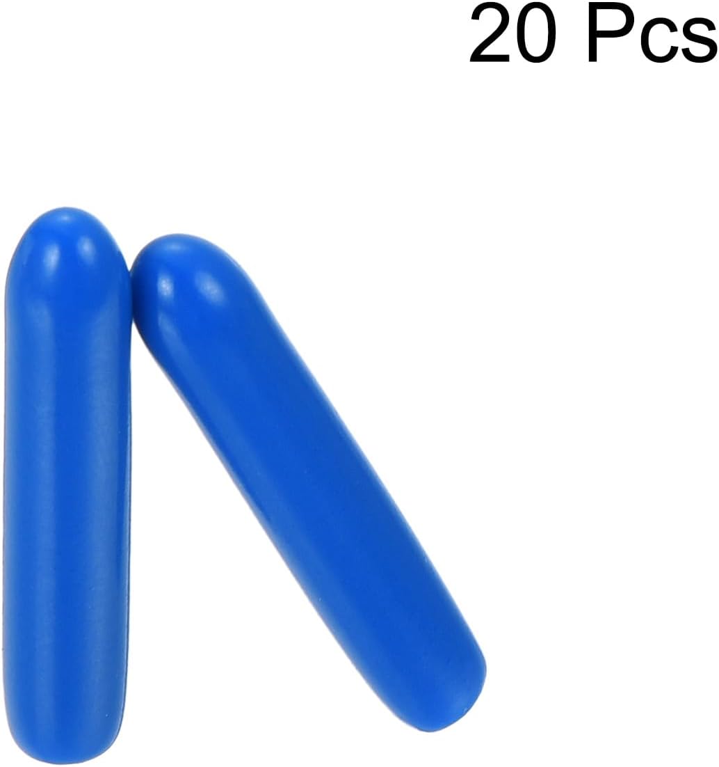 uxcell 20pcs Rubber End Caps 2.5mm ID Vinyl PVC Round Tube Bolt Cap Cover Screw Thread Protectors