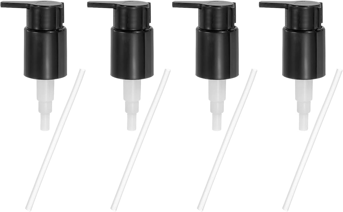 uxcell 4 Pcs Soap Dispenser Pump Heads, Hand Soap Dispensers Top Pumps Replacement Clip-on Pumphead
