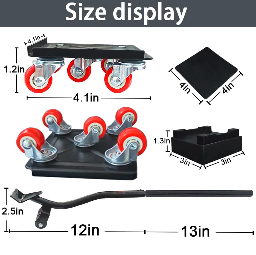 Furniture-Dolly-Furniture-Movers with-5-Wheels, Furniture Sliders Lifters Tool Set for Moving Heavy