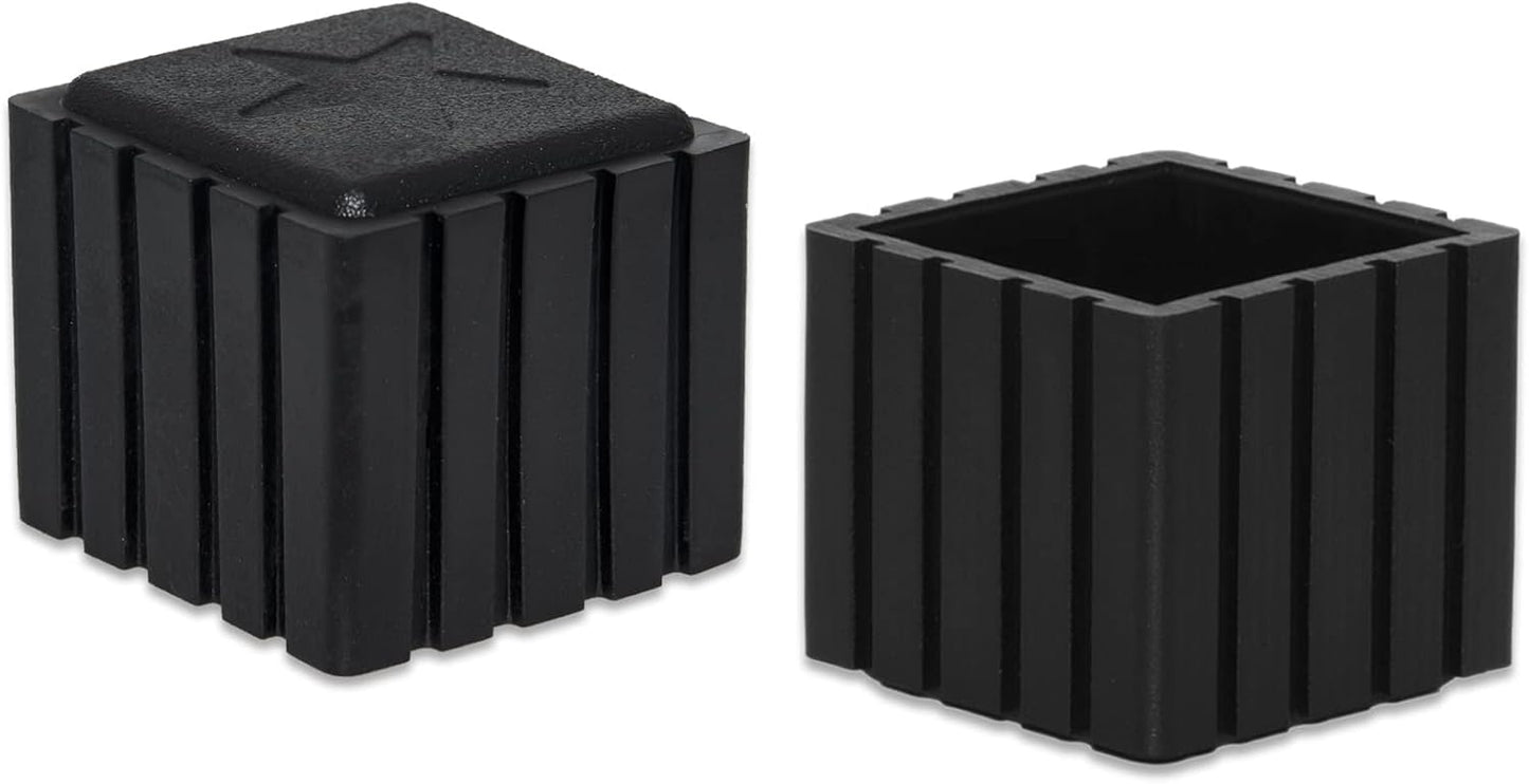 Flyshop Anti-Skid Non-Marking Synthetic Rubber Patio Chair Table Leg Caps Square Furniture Covers