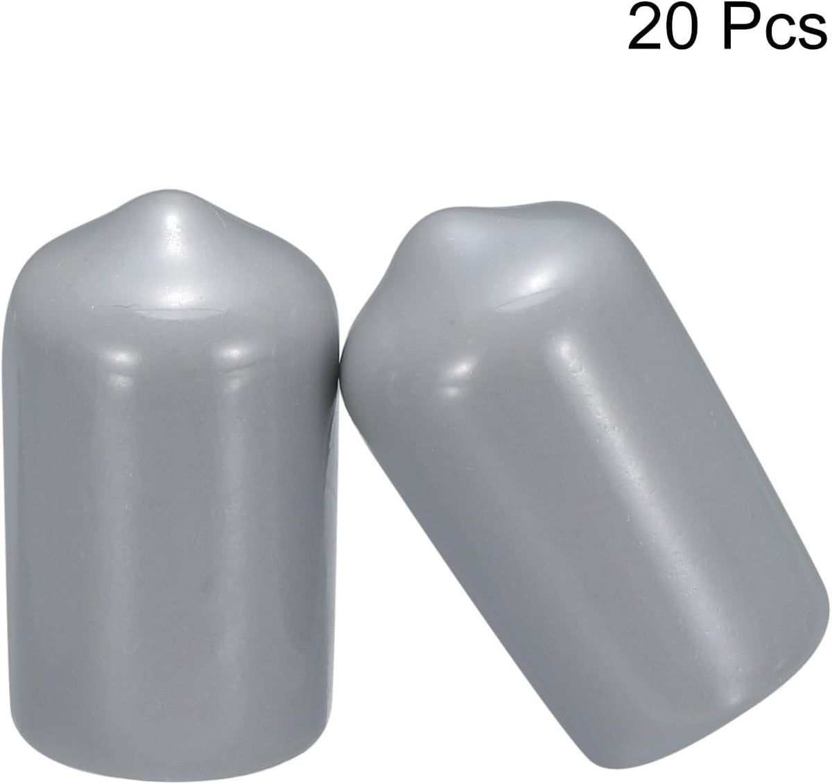 uxcell 20pcs Rubber End Caps 12mm(1/2") ID Vinyl PVC Round Tube Bolt Cap Cover Screw Thread