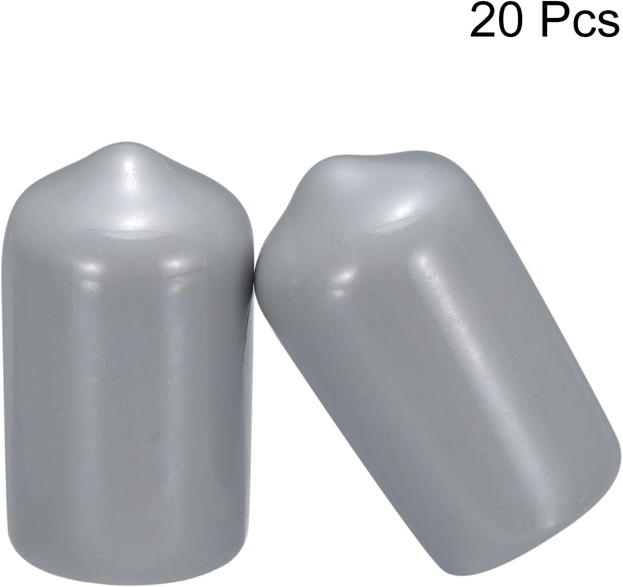 uxcell 20pcs Rubber End Caps 12mm(1/2") ID Vinyl PVC Round Tube Bolt Cap Cover Screw Thread