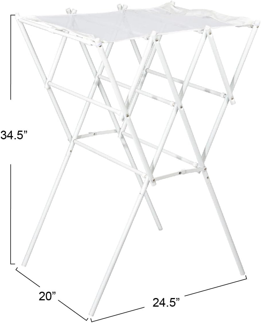 Household Essentials Clothes Drying Rack, Foldable, Expandable and Collapsible Laundry Drying Rack