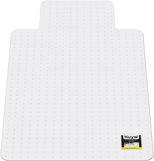 Kuyal Office Chair Mat for Carpet, 36x48 Clear Heavy Duty Computer Chair Mat with Lip, Under Desk