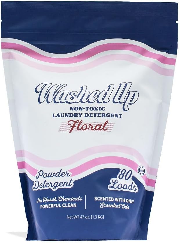 Floral Laundry Detergent Powder | Only 100% Pure Essential Oils | Safe for Sensitive Groups |