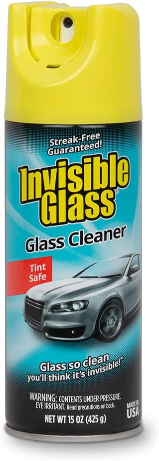 Invisible Glass 91163 Premium Aerosol Glass and Window Cleaner for Auto and Home, Streak-Free