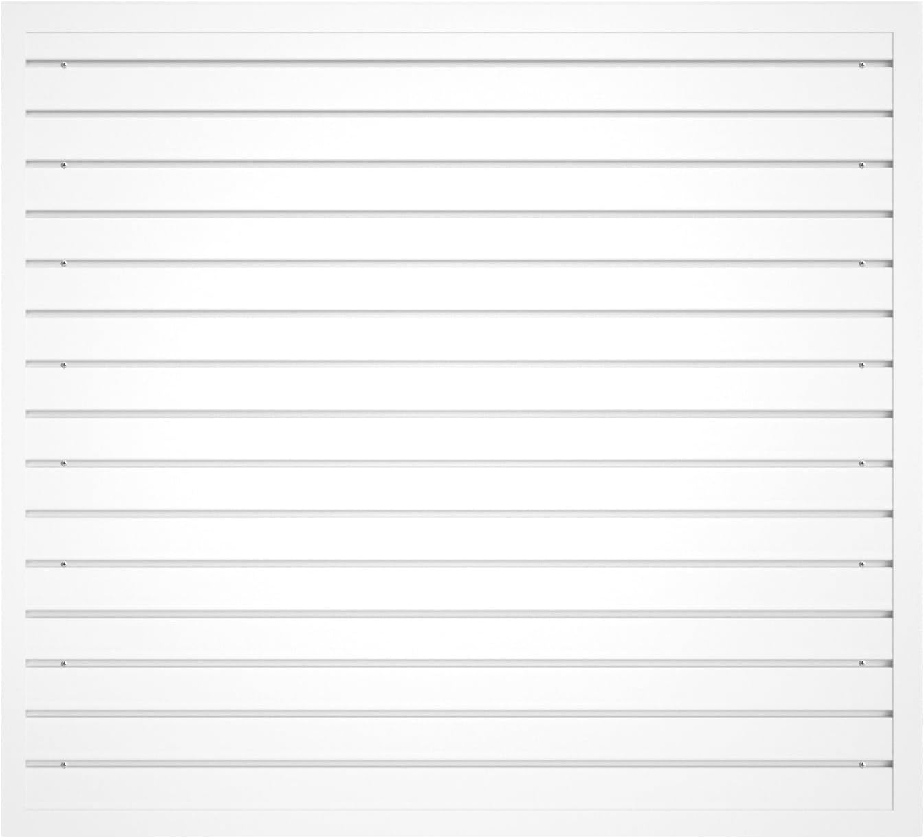 NeatiEase Slatwall Panel Wall Storage Systems, 4 x 4ft Slat Wall Paneling Garage Wall Organizer