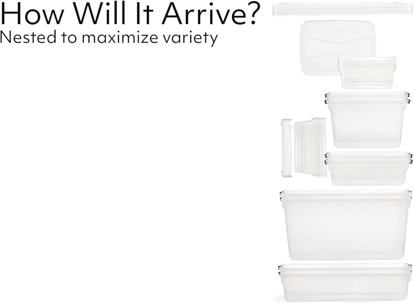 Rubbermaid Cleverstore Clear Dorm Variety 16-Pack, Made in USA, Stackable Large Clear Storage Bins