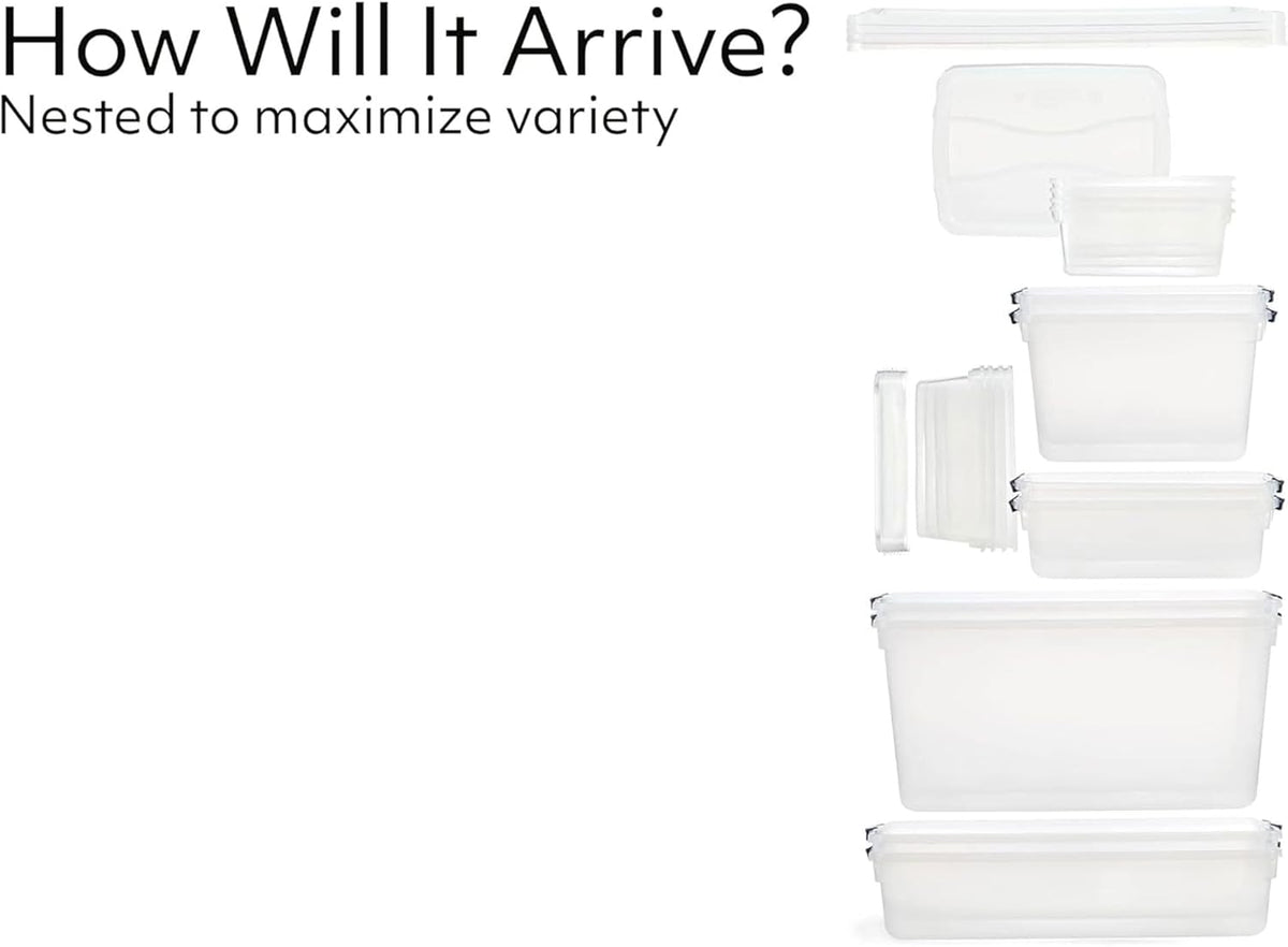 Rubbermaid Cleverstore Clear Dorm Variety 16-Pack, Made in USA, Stackable Large Clear Storage Bins