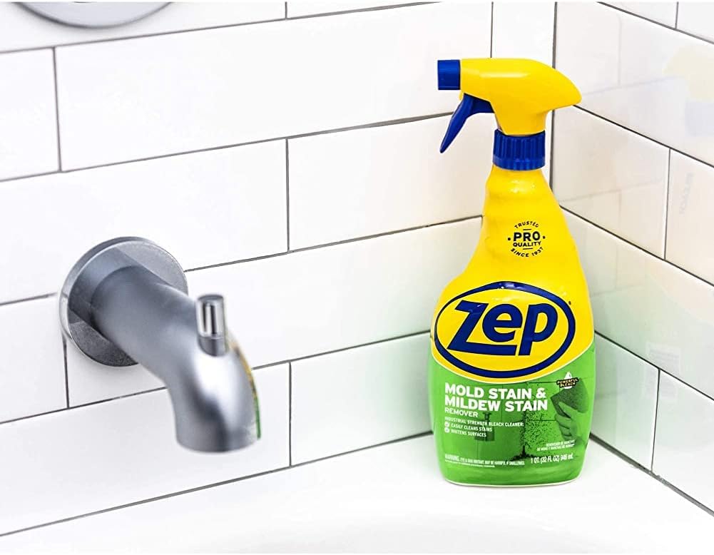 Zep Mold Stain and Mildew Stain Remover - 32 oz (Pack of 12) - ZUMILDEW32 - Experience the Power of