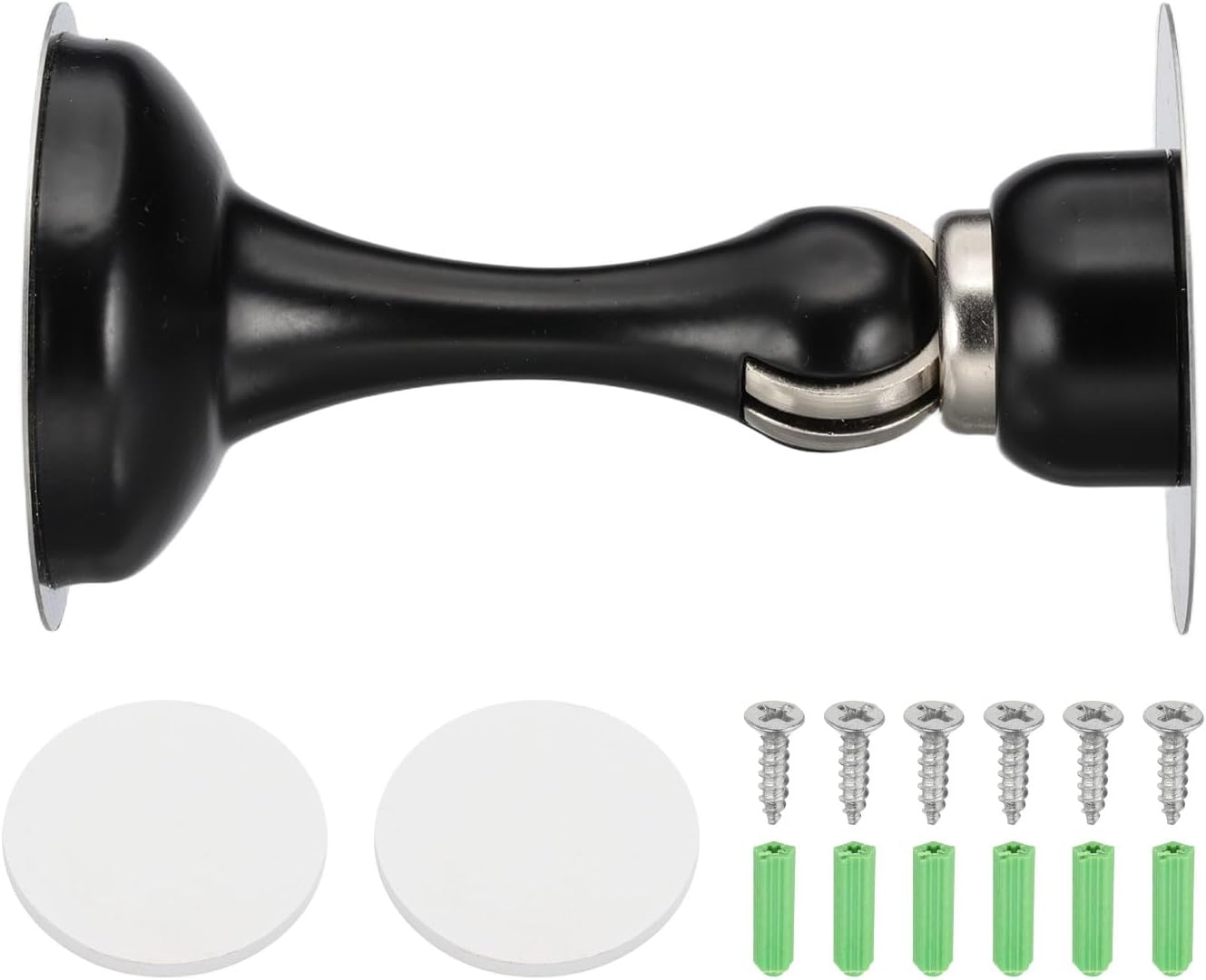 MECCANIXITY Magnetic Door Stoppers Stainless Steel Door Stops, Wall Floor Mounted Doors Holder Keep