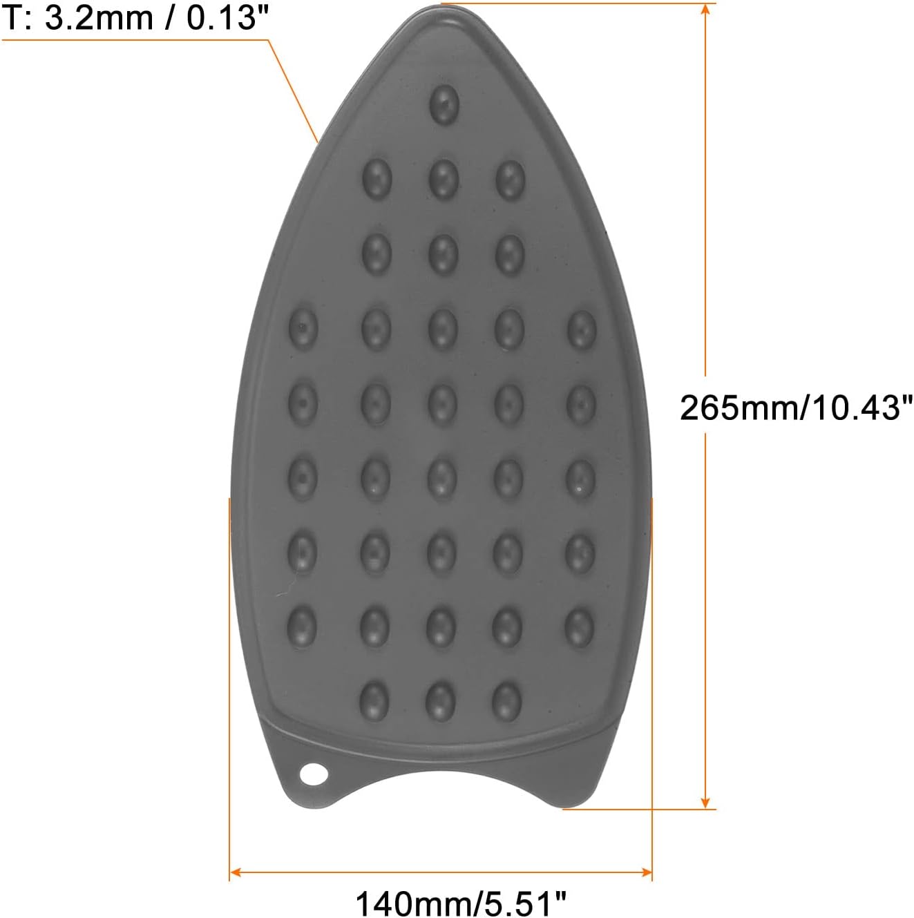 HARFINGTON 2pcs Silicone Iron Rest Pad, Multipurpose Iron Hot Resistant Mat Iron Rest Plate for