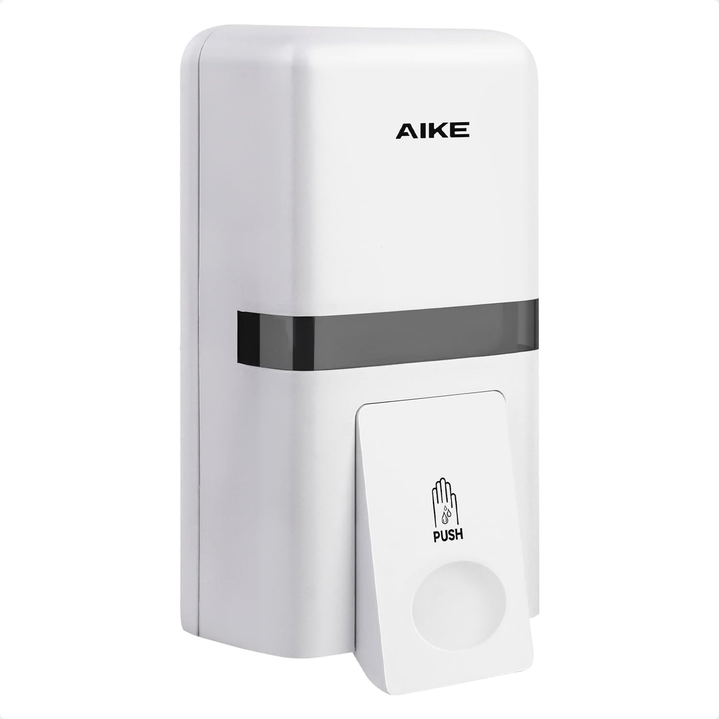 AIKE Wall Mount Liquid Soap Dispenser, 27oz Large Capacity with Extended Pump for Commercial