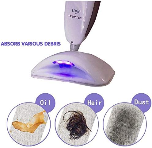 Sienna Luna Replacement Pads Microfiber Mop Pads Fit for Steamer Head SSM-3006 Series Hard Floor