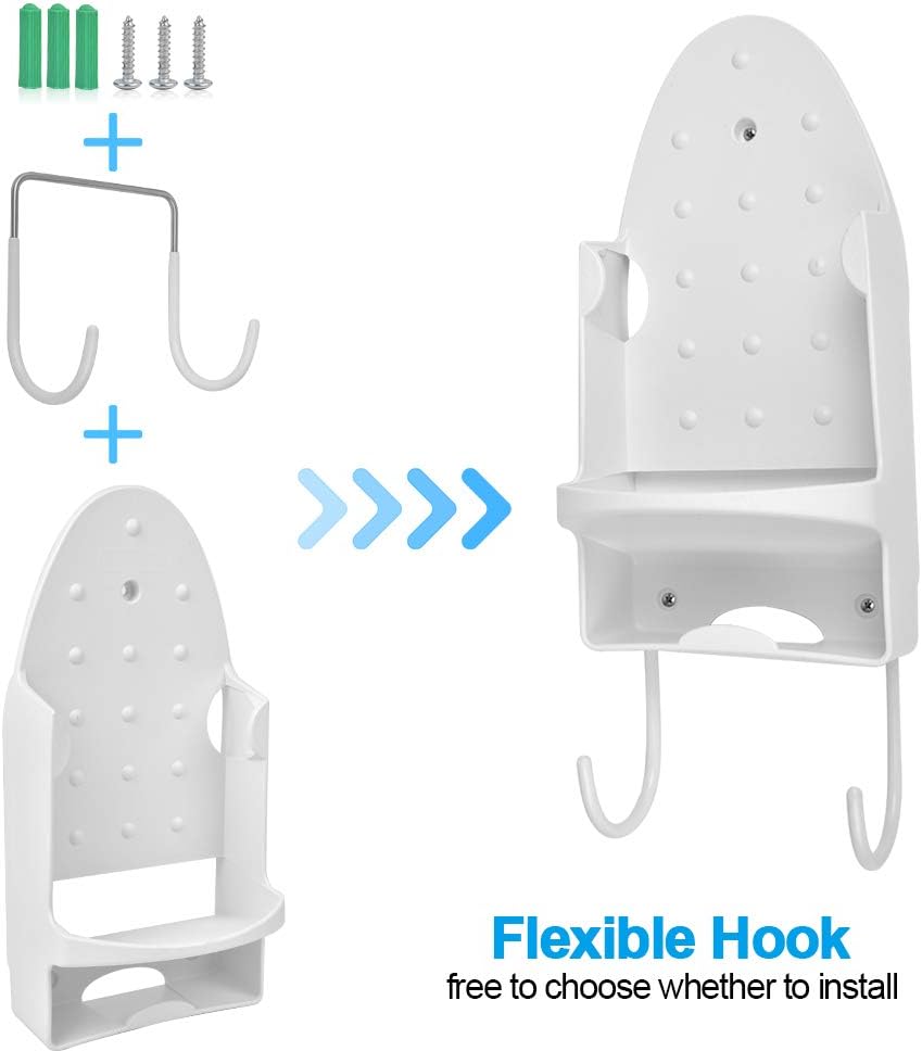 Ironing Board Hanger Wall Mount Iron Hanger Ironing Board Rack Electric Iron Holder Household