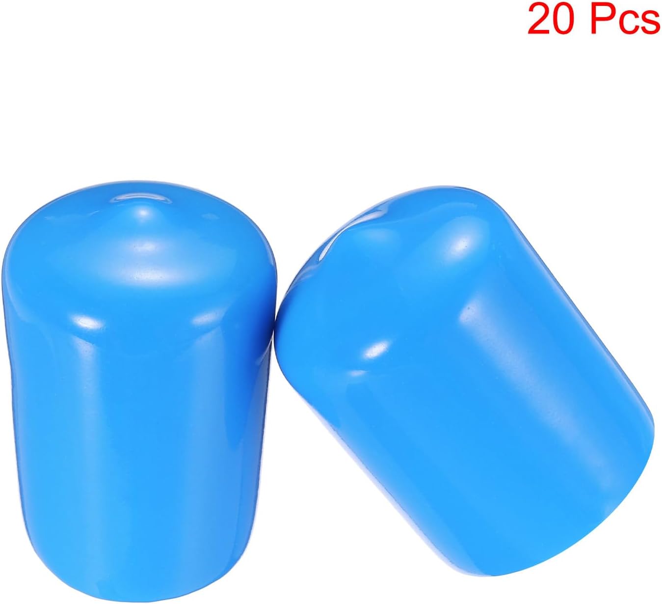 uxcell 20pcs Rubber End Caps 19mm(3/4") ID Vinyl PVC Round Tube Bolt Cap Cover Screw Thread