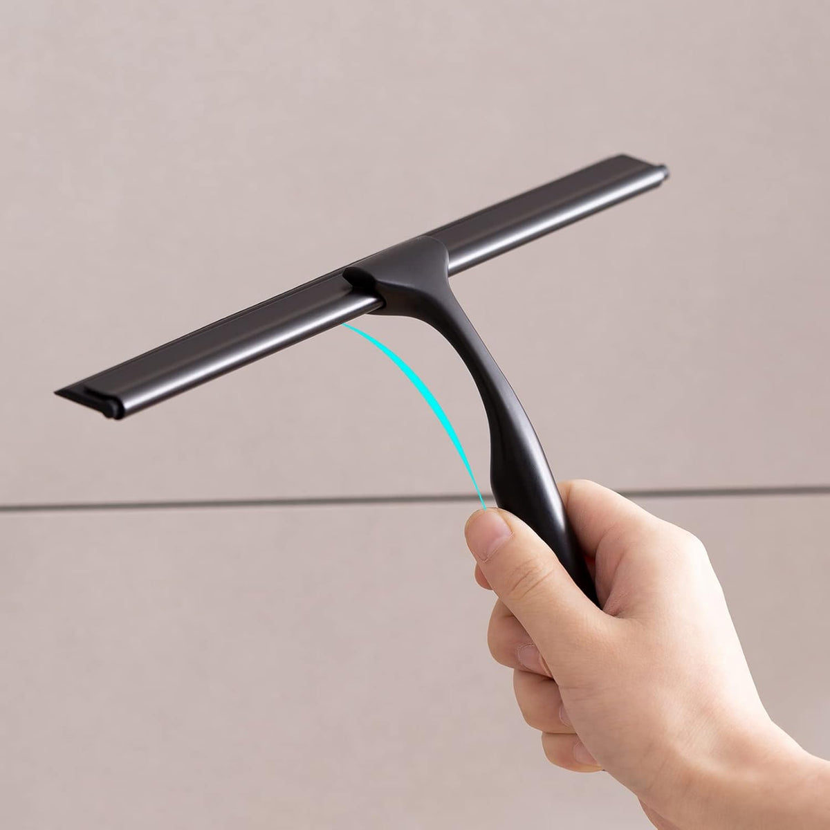 Ettori Shower Squeegee for Glass Doors, Squeegee for Shower Glass Door, Window and Car Glass