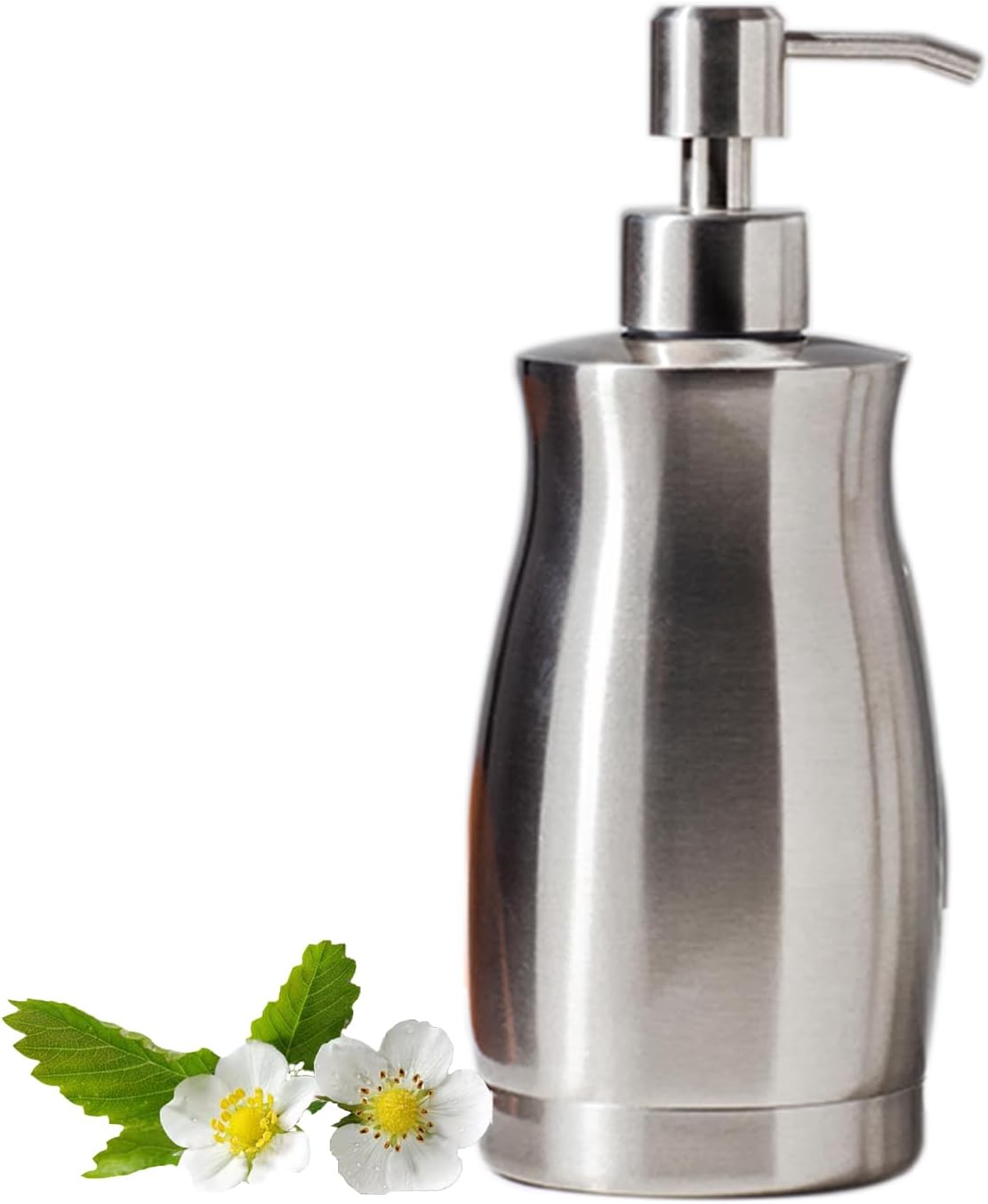 Brushed Stainless Steel Countertop Soap Dispenser Rust and Leak Resistant Hand Soap Pump with
