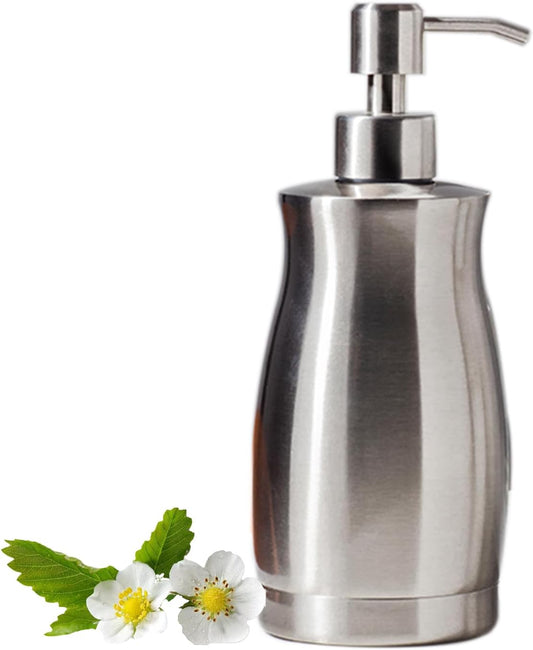 Brushed Stainless Steel Countertop Soap Dispenser Rust and Leak Resistant Hand Soap Pump with