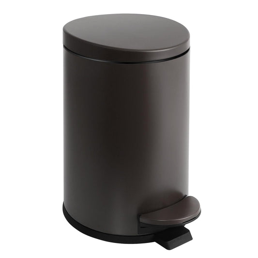 TIPGO Small Trash Can with Lid Soft Close, 4.5 Liters / 1.2 Gallon Bathroom Garbage Can, Mini Step