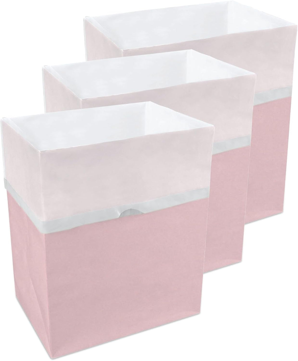 13 Gallon Disposable Pop-Up Trash Cans (3-Pack) with Fitted Bags – Foldable Garbage & Recycling