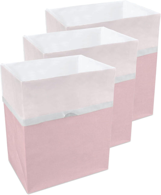 13 Gallon Disposable Pop-Up Trash Cans (3-Pack) with Fitted Bags – Foldable Garbage & Recycling
