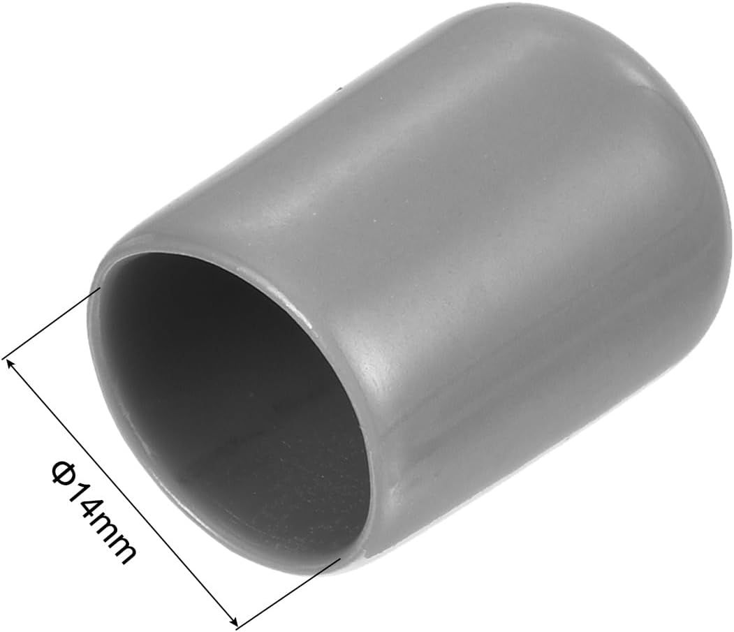 uxcell 20pcs Rubber End Caps Protective Caps 14mm ID Vinyl PVC Round Tube Bolt Cap Cover Screw