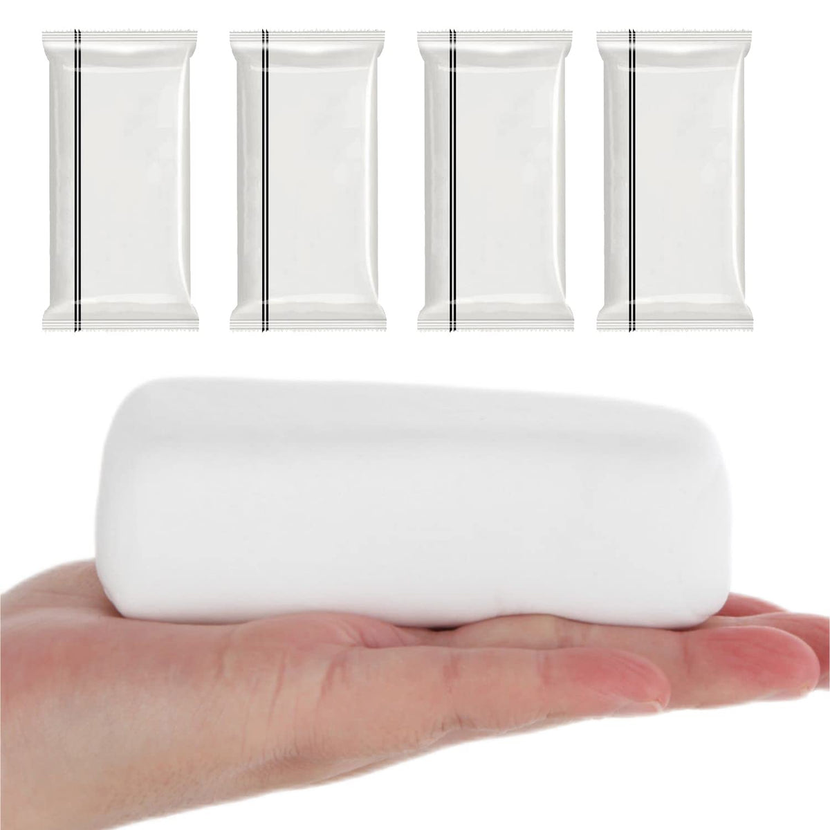 Waterproof Duct Seal Repair Sealing Clay 4 Pack White Moldable Silicone Putty, Quick Mending Mud
