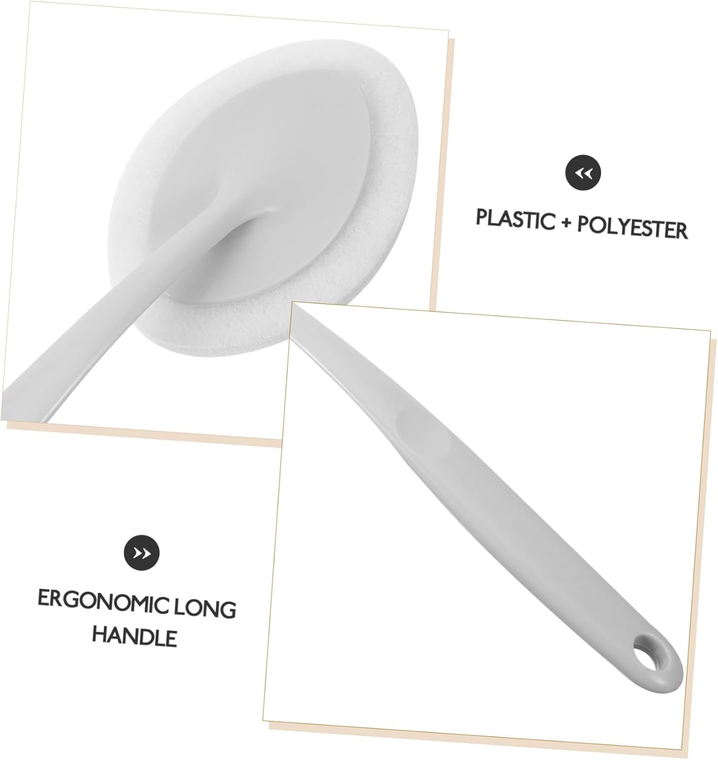 Sponge Brush Cleaning Tool for Bathroom Kitchen Durable Descaling Scrubber Lightweight Portable