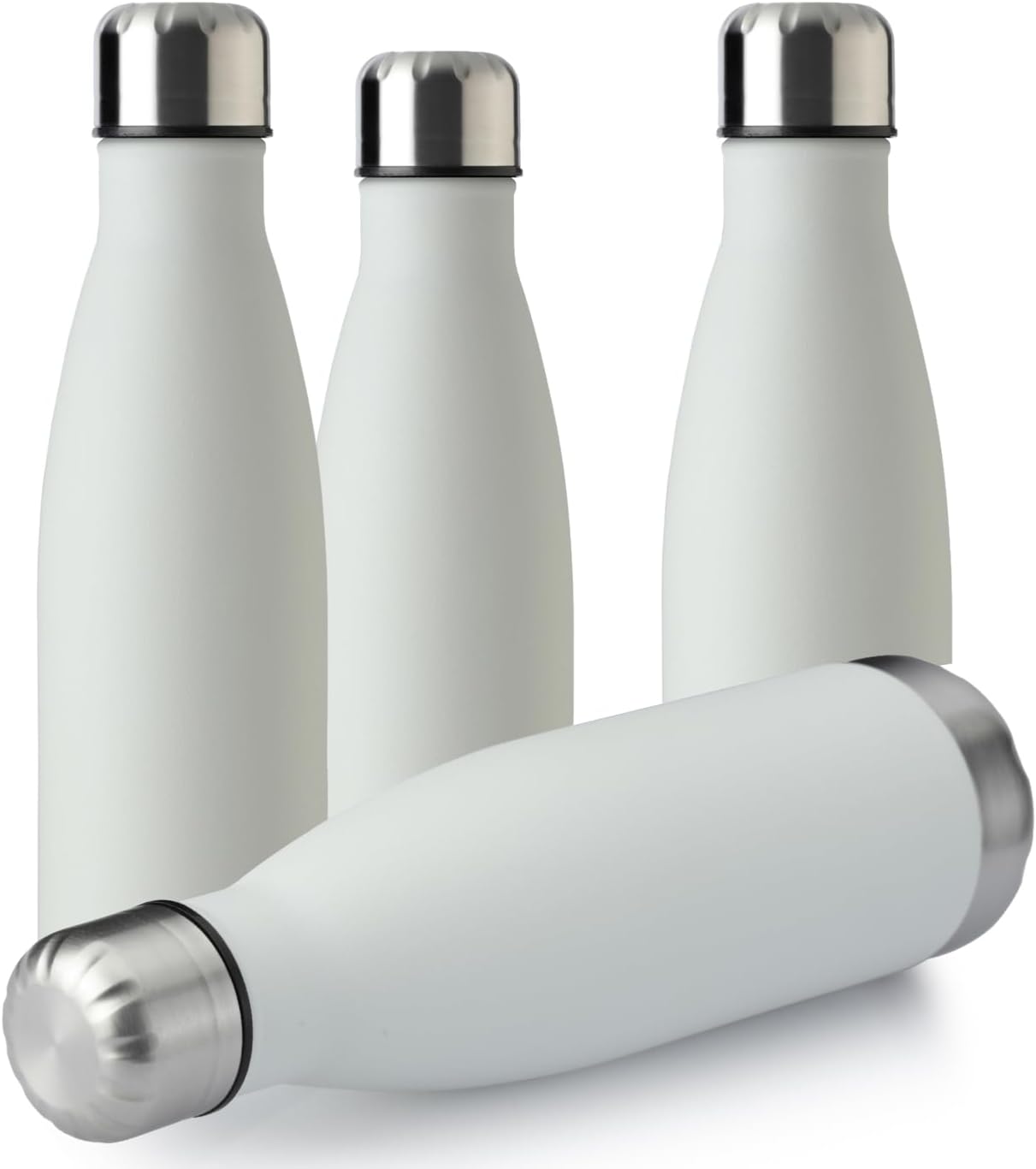 MEWAY 17oz Sport Water Bottle 4 Pack Vacuum Insulated Stainless Steel Leak-Proof Double Wall Cola