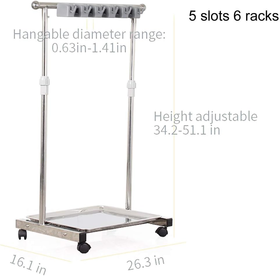 movable mop broom holder put wet mops floor standing cleaning tool rack stainless for schools