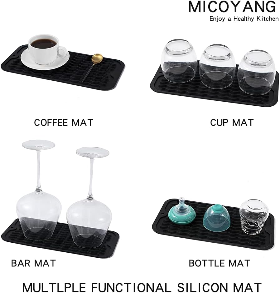 Silicone Dish Drying Mat for Multiple Usage,Easy clean,Eco-friendly,Heat-resistant Silicone Mat for