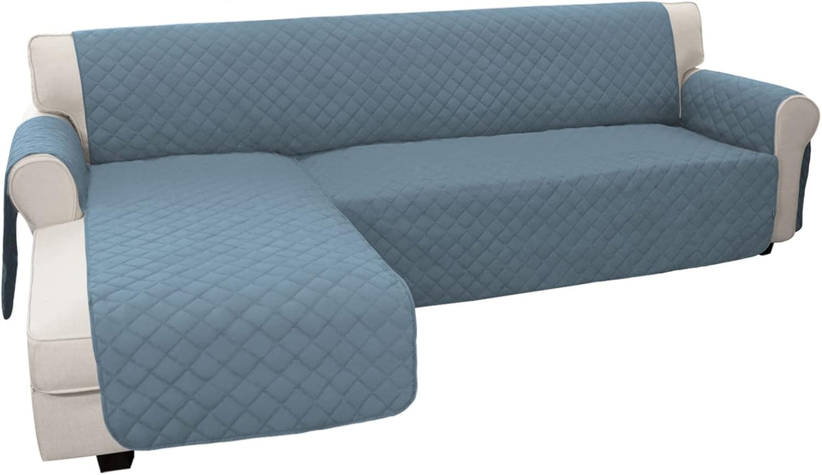 Easy-Going L Shape Sofa Slipcover Sectional Couch Cover - Reversible Chaise Lounge Furniture