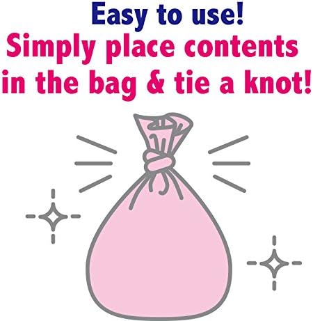 BOS Amazing Odor Sealing Baby Diaper Disposal Bags - Durable and Unscented [Size: M, Color: Pink]