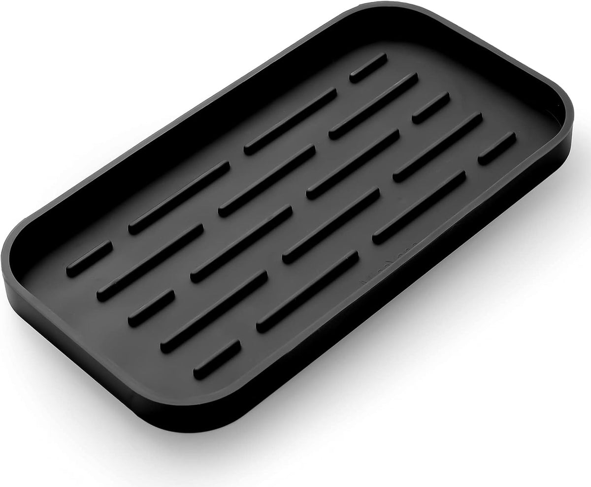 Silicone Kitchen Sink Organizer Tray for Multiple Usage,Eco-Friendly Sponges Holder for Kitchen