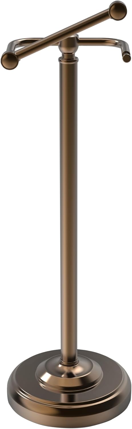 Toilet Paper Holder Stand, Bronze Toilet Paper Holder Free Standing, Post Pivoting Design & Stable