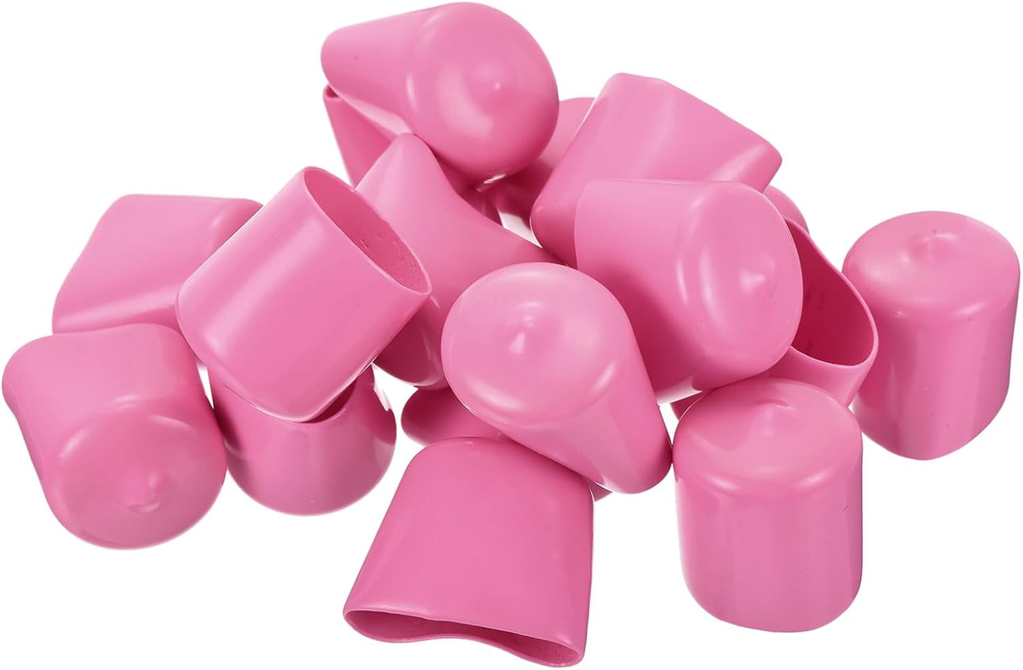 uxcell 20pcs Rubber End Caps 24mm ID Vinyl PVC Round Tube Bolt Cap Cover Screw Thread Protectors