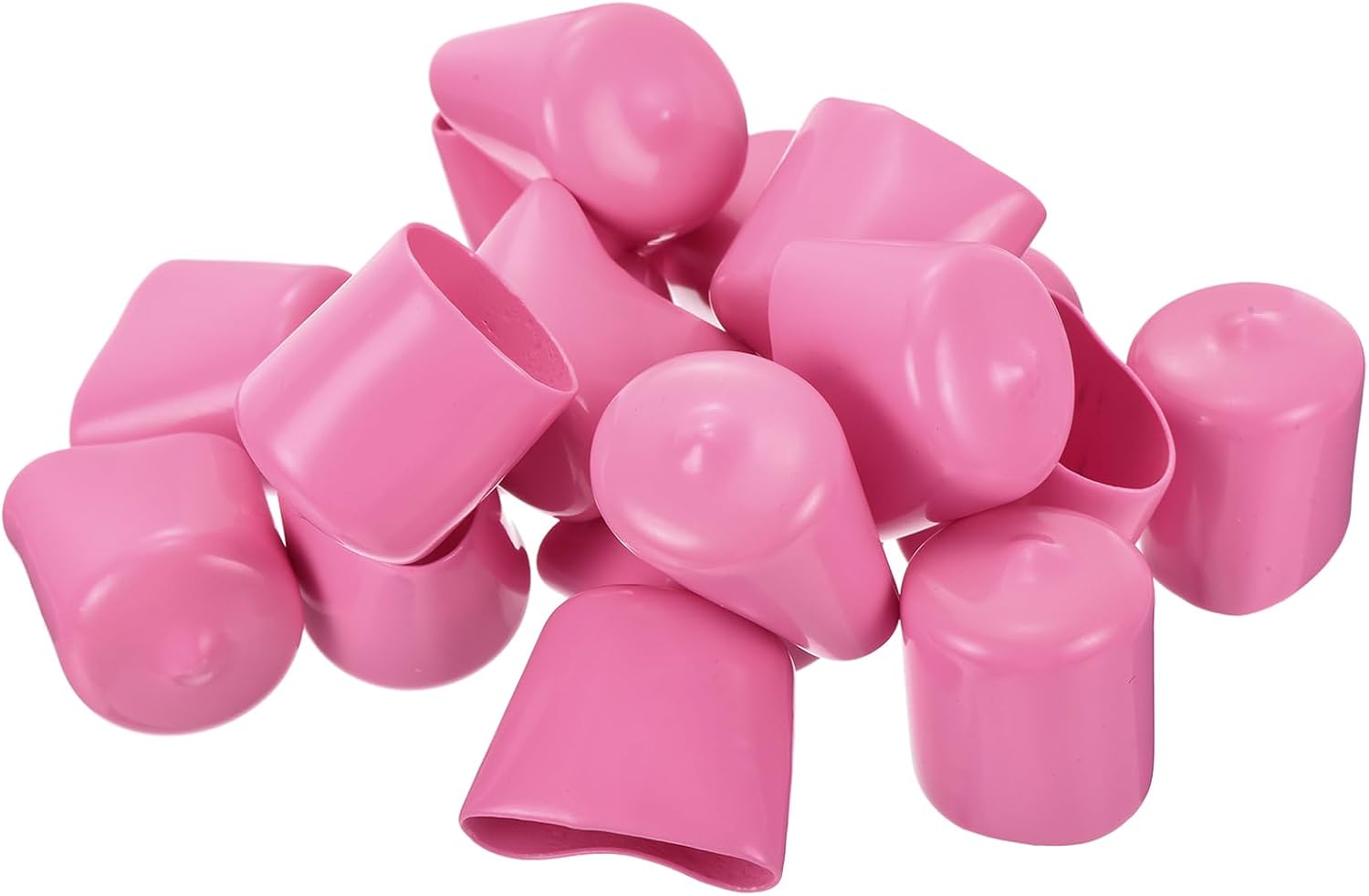 uxcell 20pcs Rubber End Caps 24mm ID Vinyl PVC Round Tube Bolt Cap Cover Screw Thread Protectors