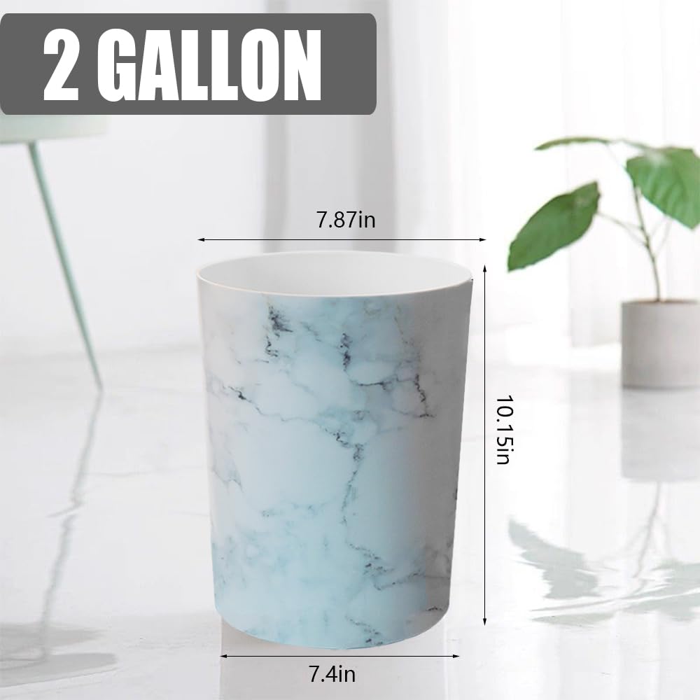 Feisco Small Trash Can for Bathroom, 2 Gallon Trash Can Trash Bin Wastebasket Garbage Can for